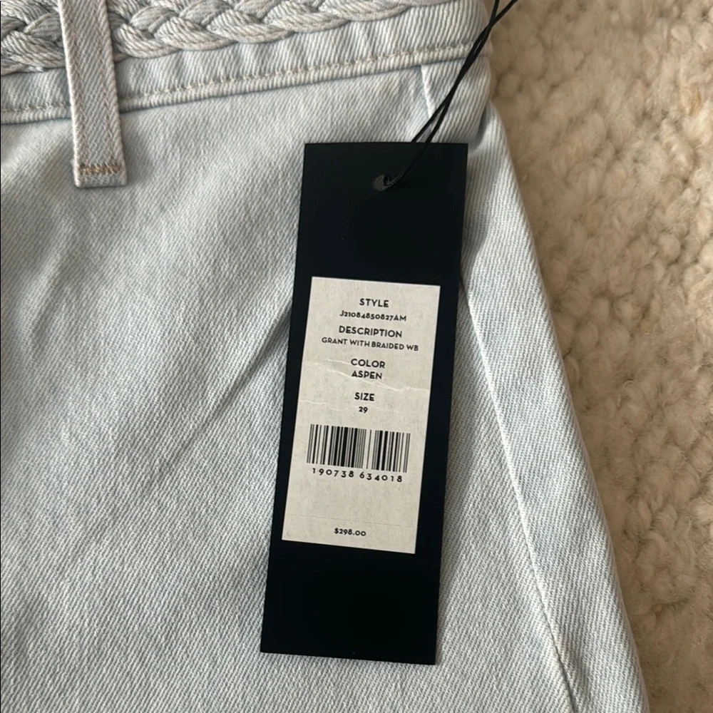 NWT Veronica Beard High Rise Jeans - Light Blue - Picture 2 of 3